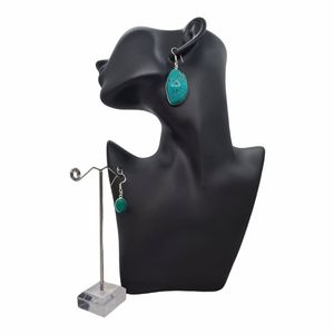 Dangle mismatched turquoise earrings